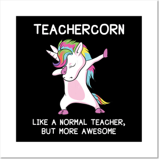 Teachercorn Teacher Unicorn T-Shirt Posters and Art